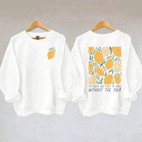 Lemon Hippie Flowers Motivational Sweatshirt