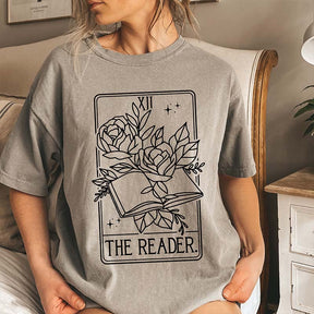 The Reader Tarot Card Bookworm T-Shirt