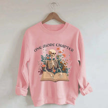 One More Chapter Skeleton Reader Sweatshirt