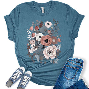 Women's Vintage Flower T-Shirt