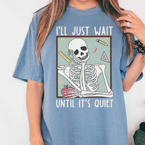 Funny Teacher Skeleton Halloween T-Shirt