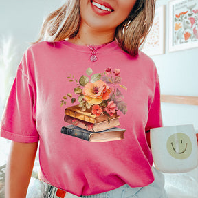 Floral Book Wildflowers T-shirt