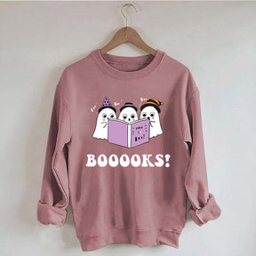 Booooks Color Halloween Sweatshirt