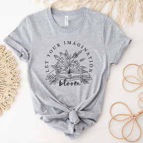 Let Your Imagination Bloom Bookworm T-Shirt