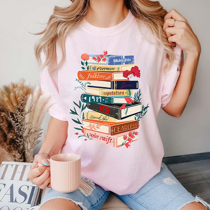 Vintage Inspired Concert Tour Books T-Shirt