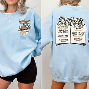 Book Lover World Tour Funny Bookish Sweatshirt