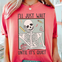 Funny Teacher Skeleton Halloween T-Shirt