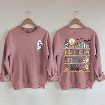 Ghost Book Reader Enthusiast Sweatshirt