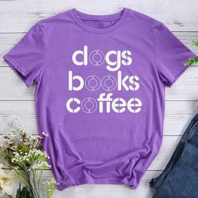 Dog Book and Coffee T-Shirt