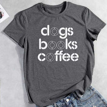 Dog Book and Coffee T-Shirt