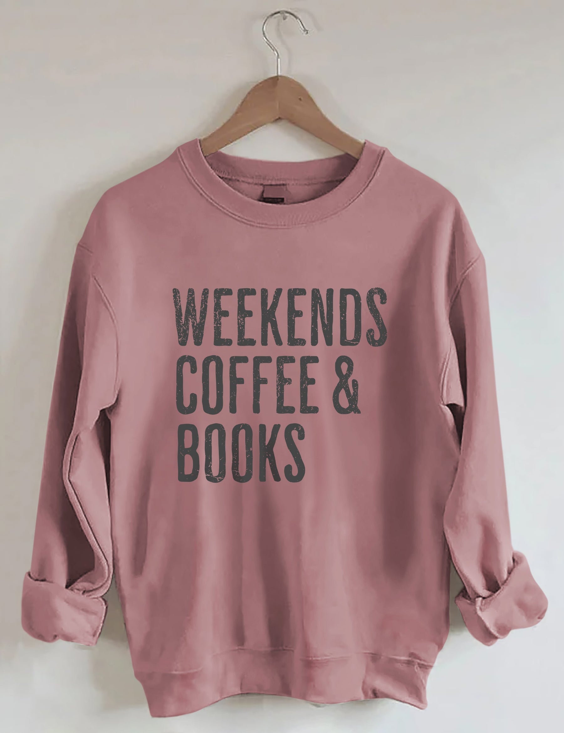 Weekends Coffee & Books Sweatshirt