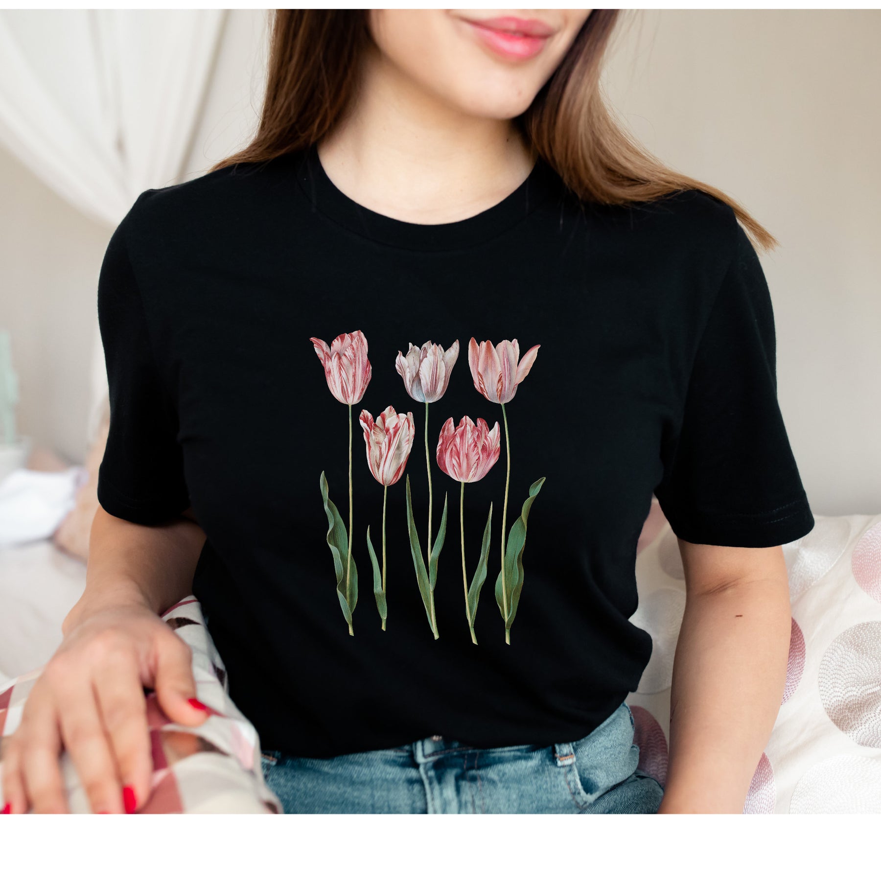 Tulip  Vintage Flower T Shirt