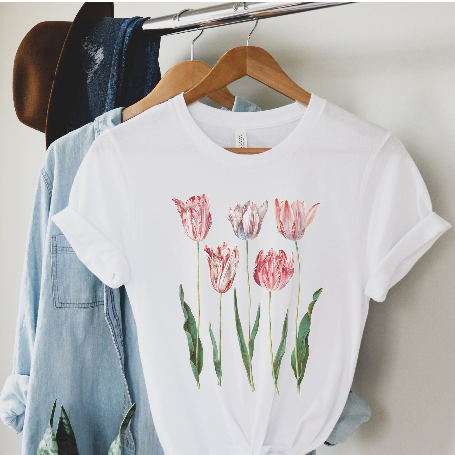 Tulip  Vintage Flower T Shirt