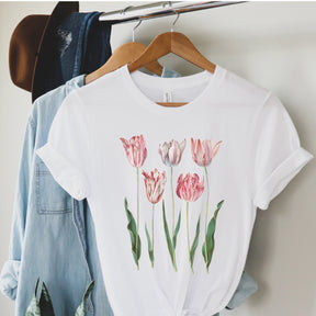 Tulip  Vintage Flower T Shirt