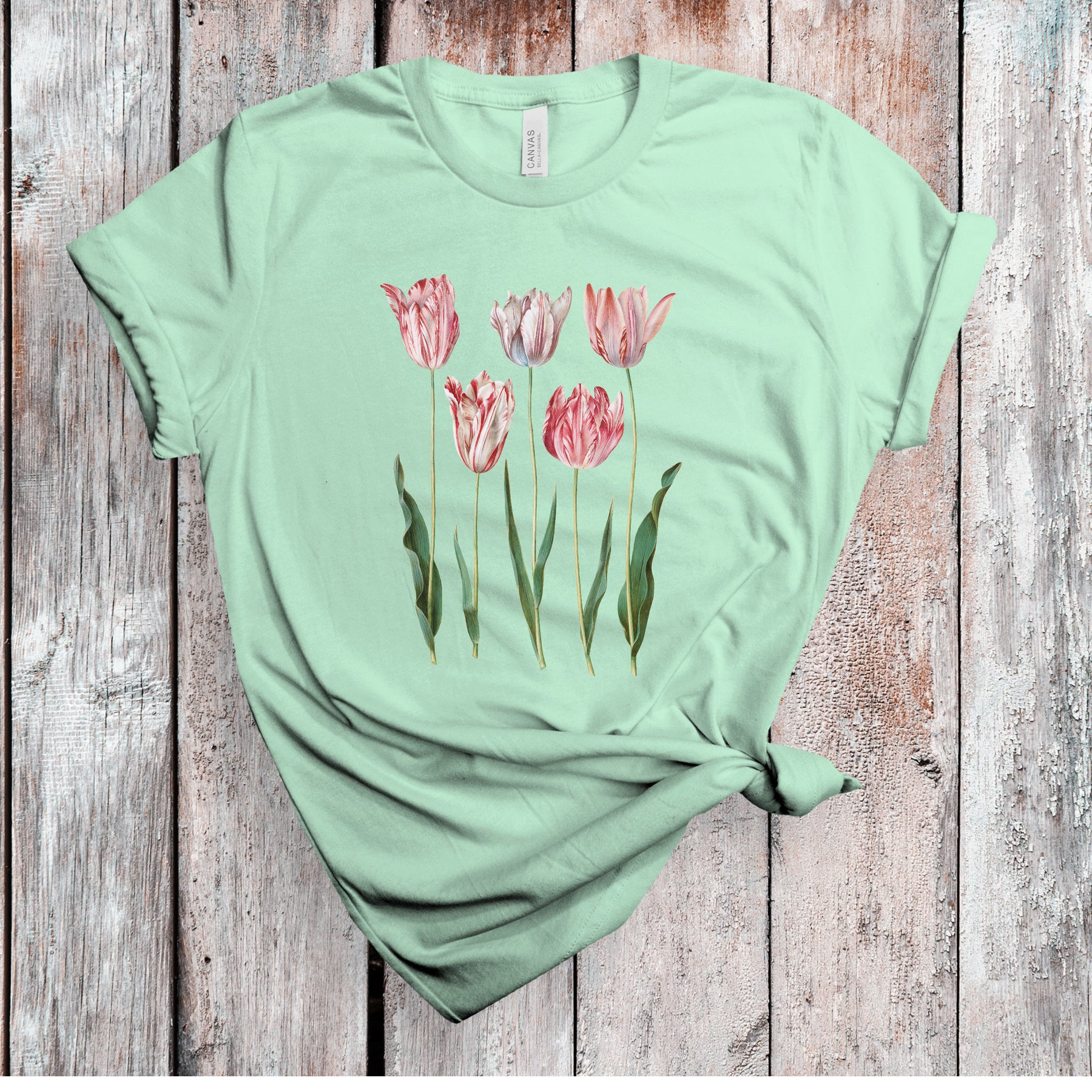 Tulip  Vintage Flower T Shirt