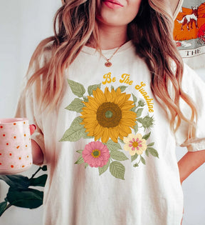 Chemise Tournesol Comfort Colors Floral Tee