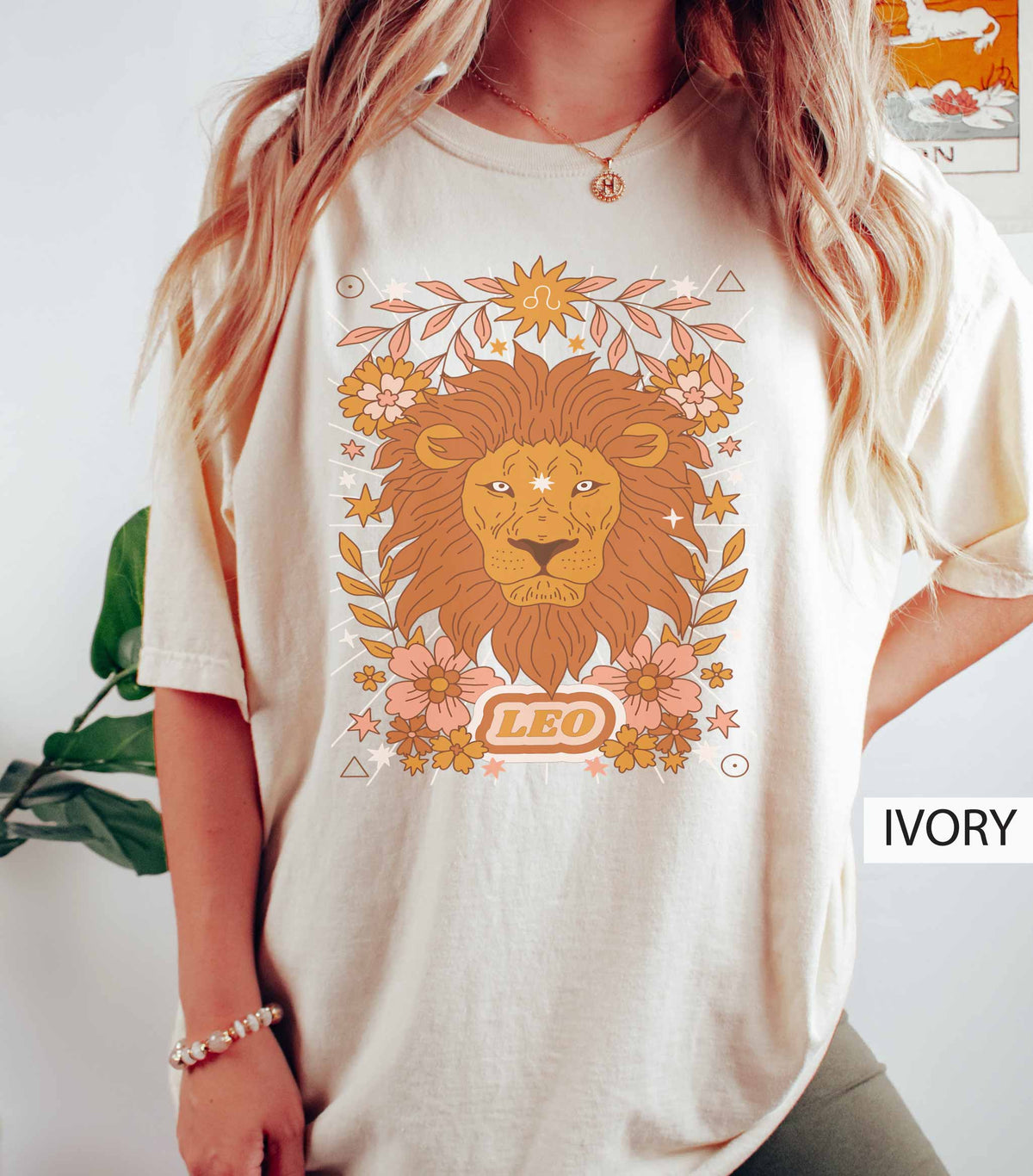 T-shirt inspiré du zodiaque rétro vintage Leo Star 