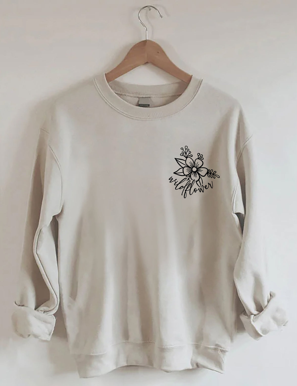 Sweat-shirt Comme les fleurs sauvages 