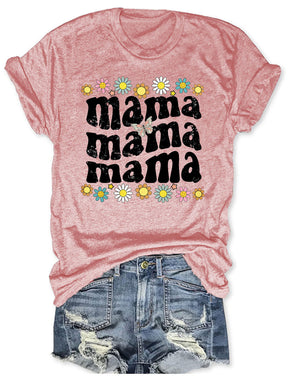 T-shirt Maman Fleur