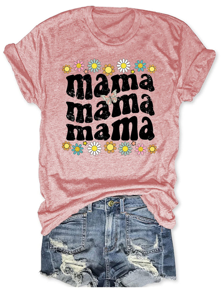 T-shirt Maman Fleur