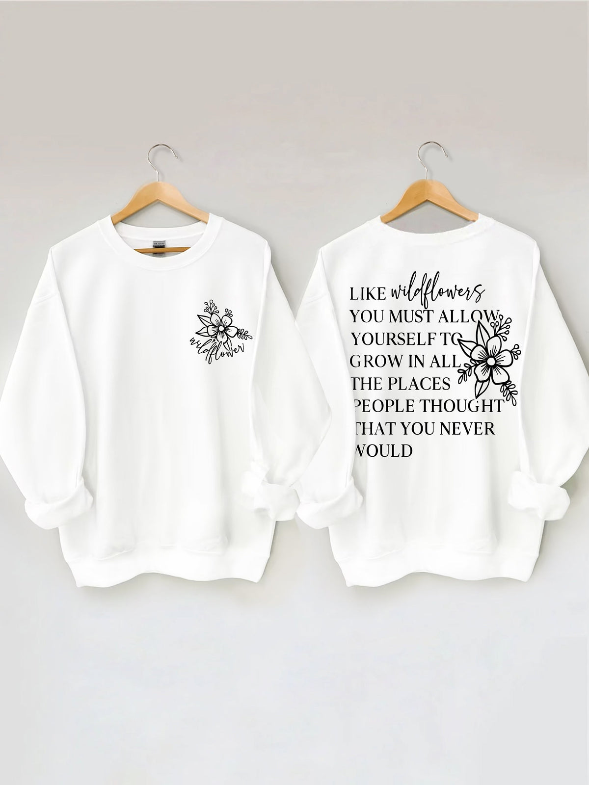 Sweat-shirt Comme les fleurs sauvages 