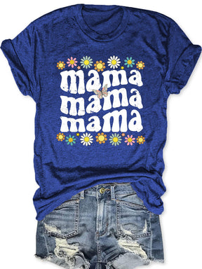 T-shirt Maman Fleur