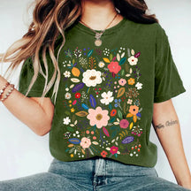 T-Shirt mit Wildblumen-Print