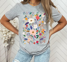 T-Shirt mit Wildblumen-Print