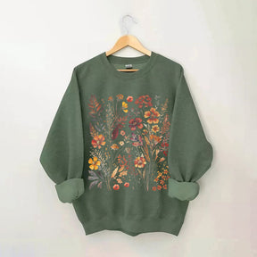 Vintage Wildflowers Garden Lover Sweatshirt