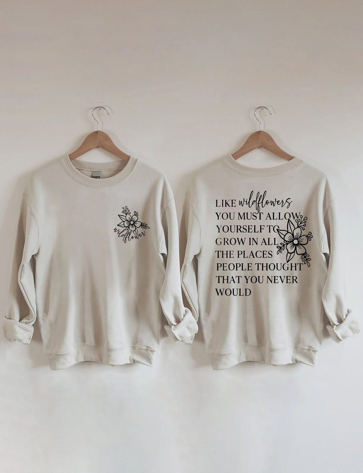 Sweat-shirt Comme les fleurs sauvages 