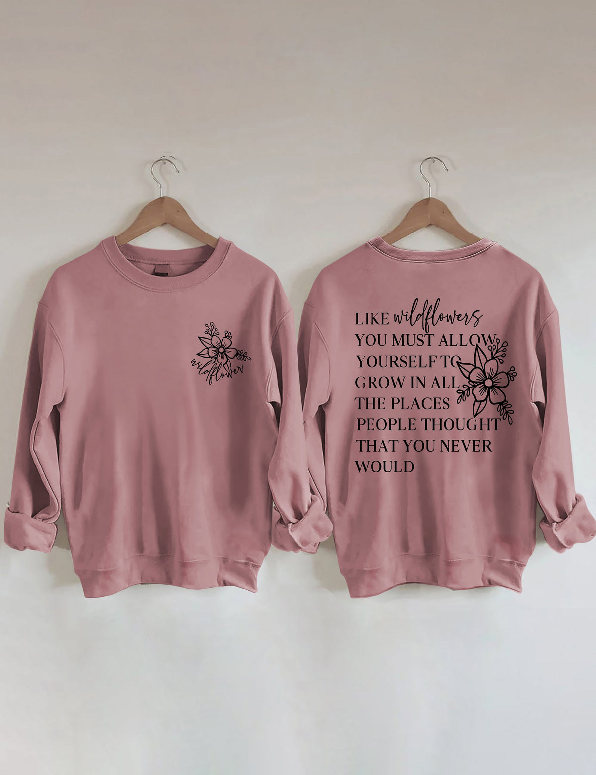 Sweat-shirt Comme les fleurs sauvages 