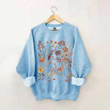 Vintage Wildblumen Gartenliebhaber Sweatshirt