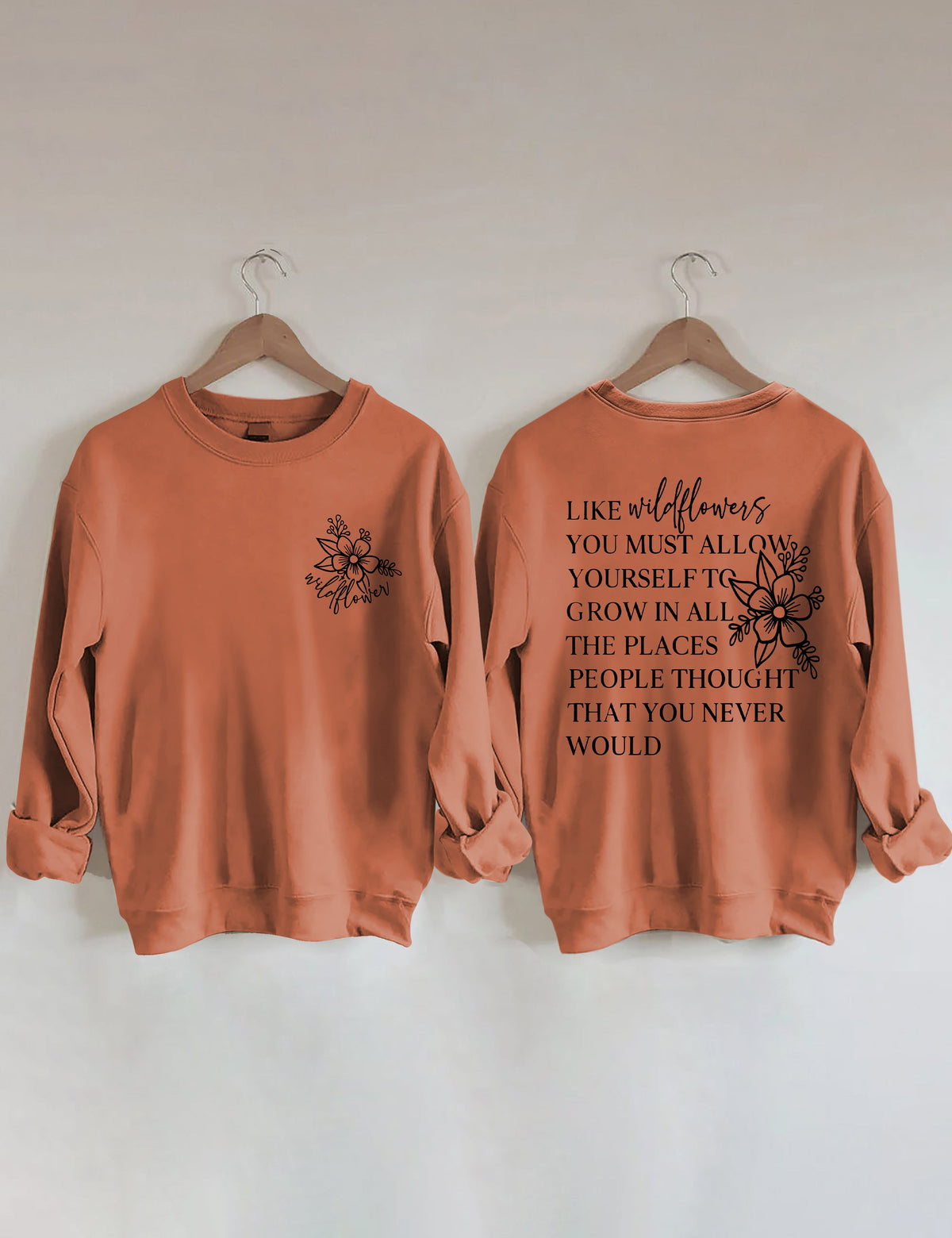 Sweat-shirt Comme les fleurs sauvages 