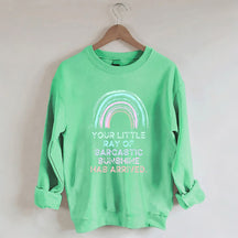 Your Little Ray Of Sarcastic Sunshine Has Arrived Sweatshirt