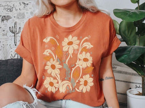 Boho Nature Wildflowers T-Shirt