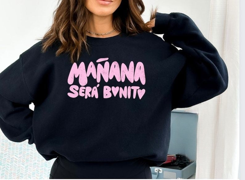 Bichota Season Pink Letter Print Sweatshirt