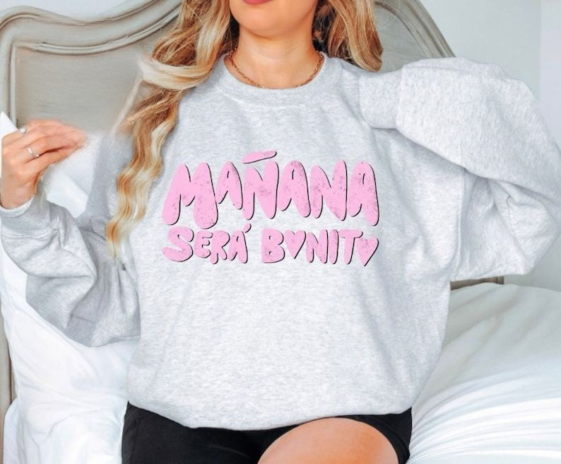 Bichota Season Pink Letter Print Sweatshirt