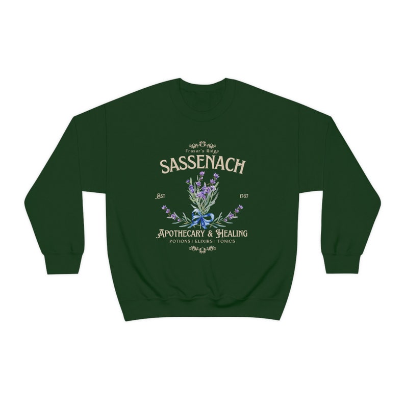 Sassenach-Sweatshirt mit Blumendruck