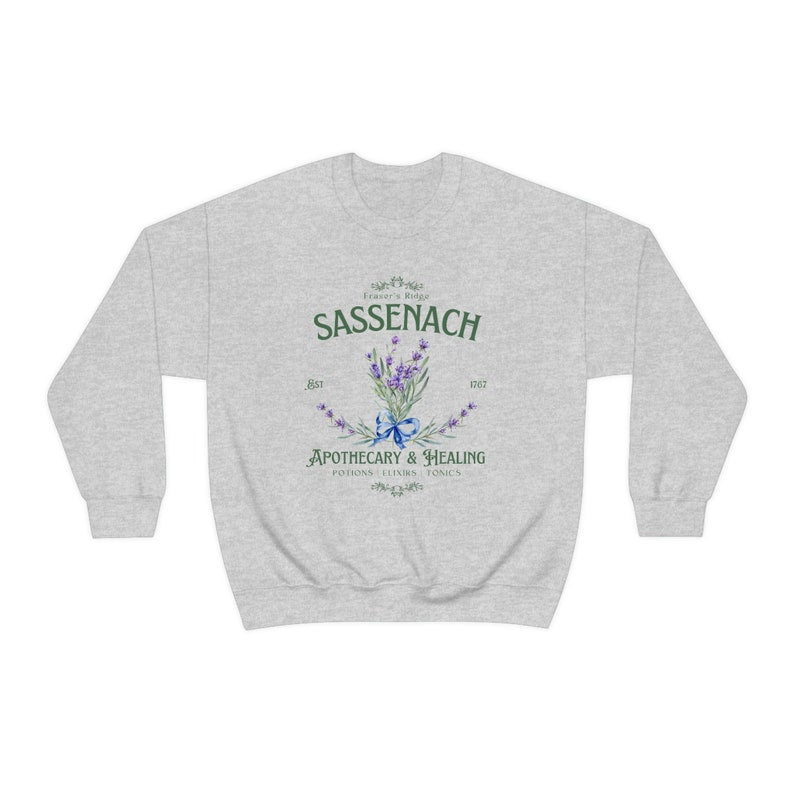 Sassenach-Sweatshirt mit Blumendruck