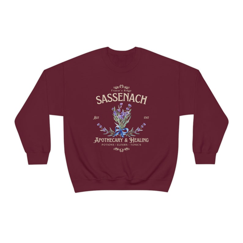 Sassenach-Sweatshirt mit Blumendruck