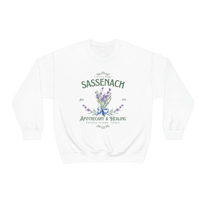 Sassenach-Sweatshirt mit Blumendruck