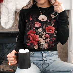 Boho Wildflowers Fall Sweatshirt