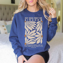 Retro Floral Faith Crewneck Sweatshirt