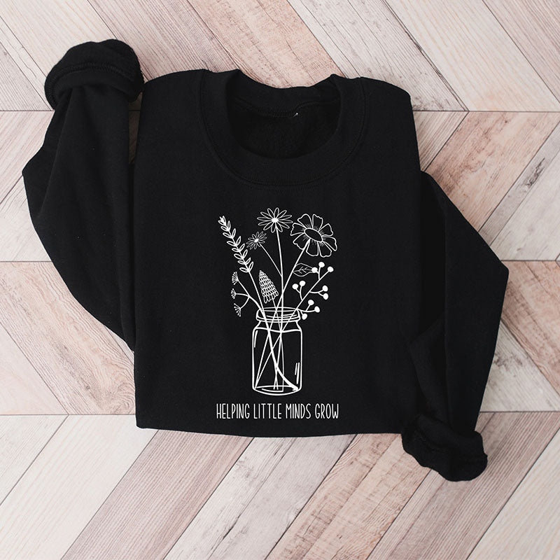 Teacher Flower Sweatshirt