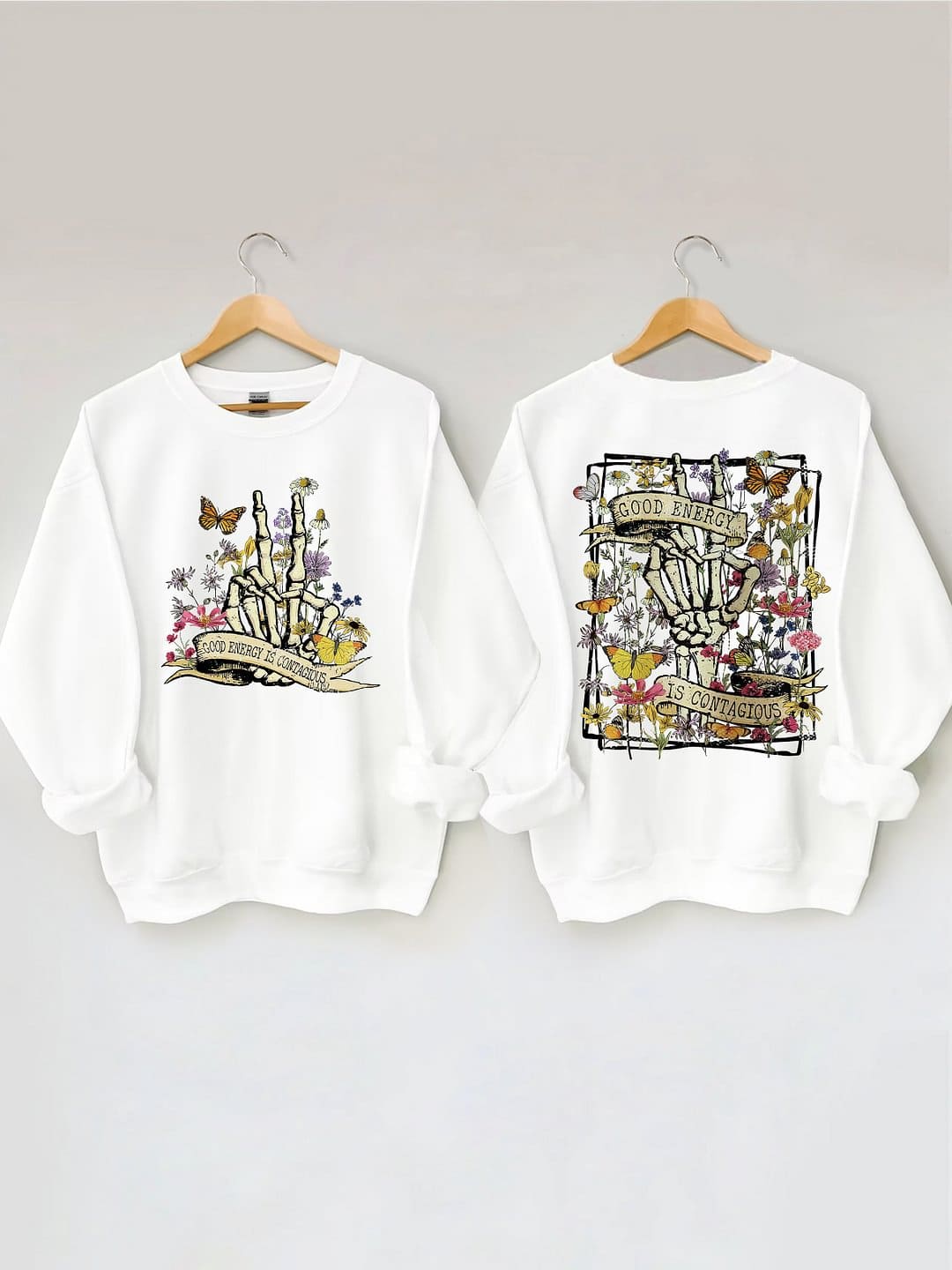 La bonne énergie est un sweat-shirt contagieux