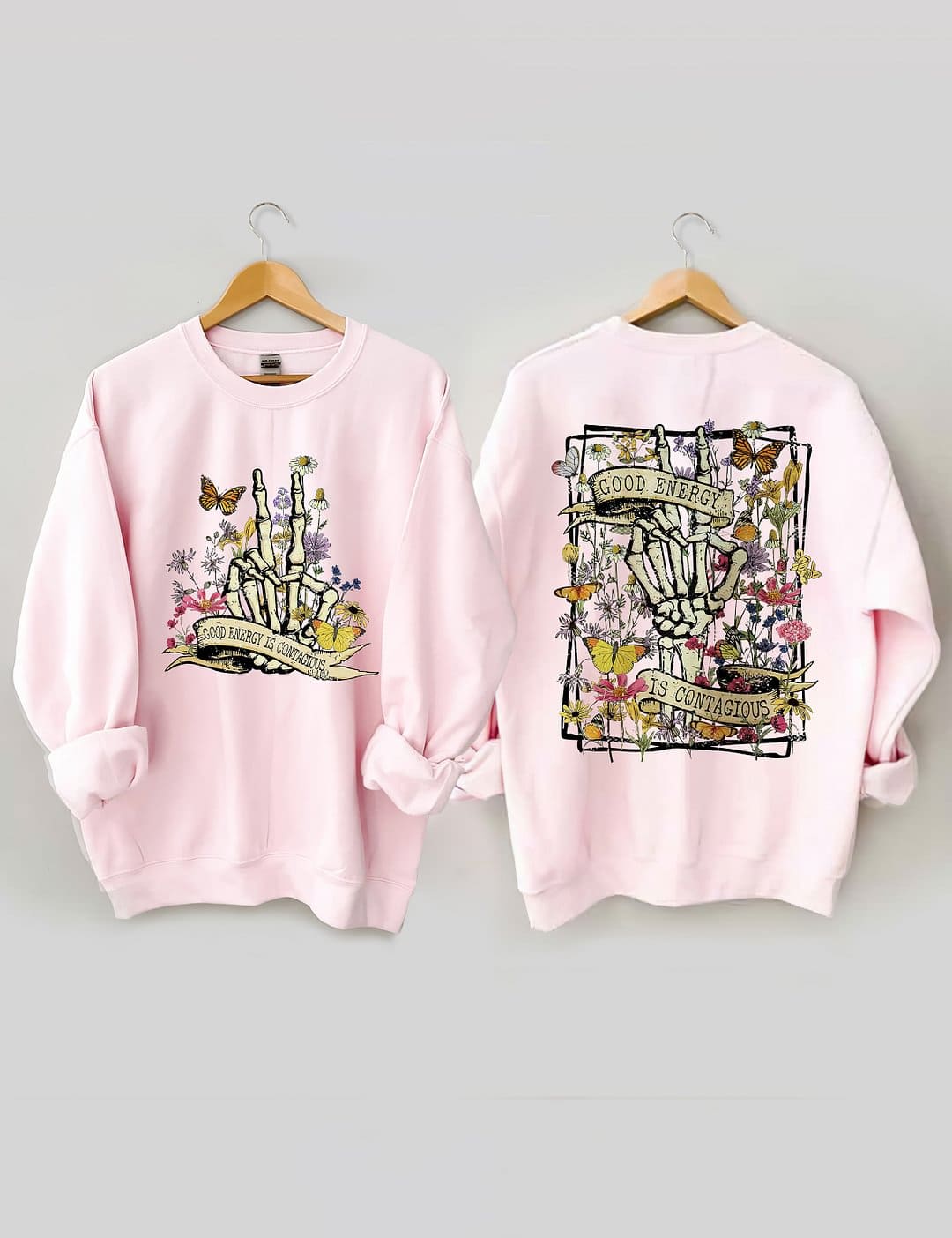 La bonne énergie est un sweat-shirt contagieux