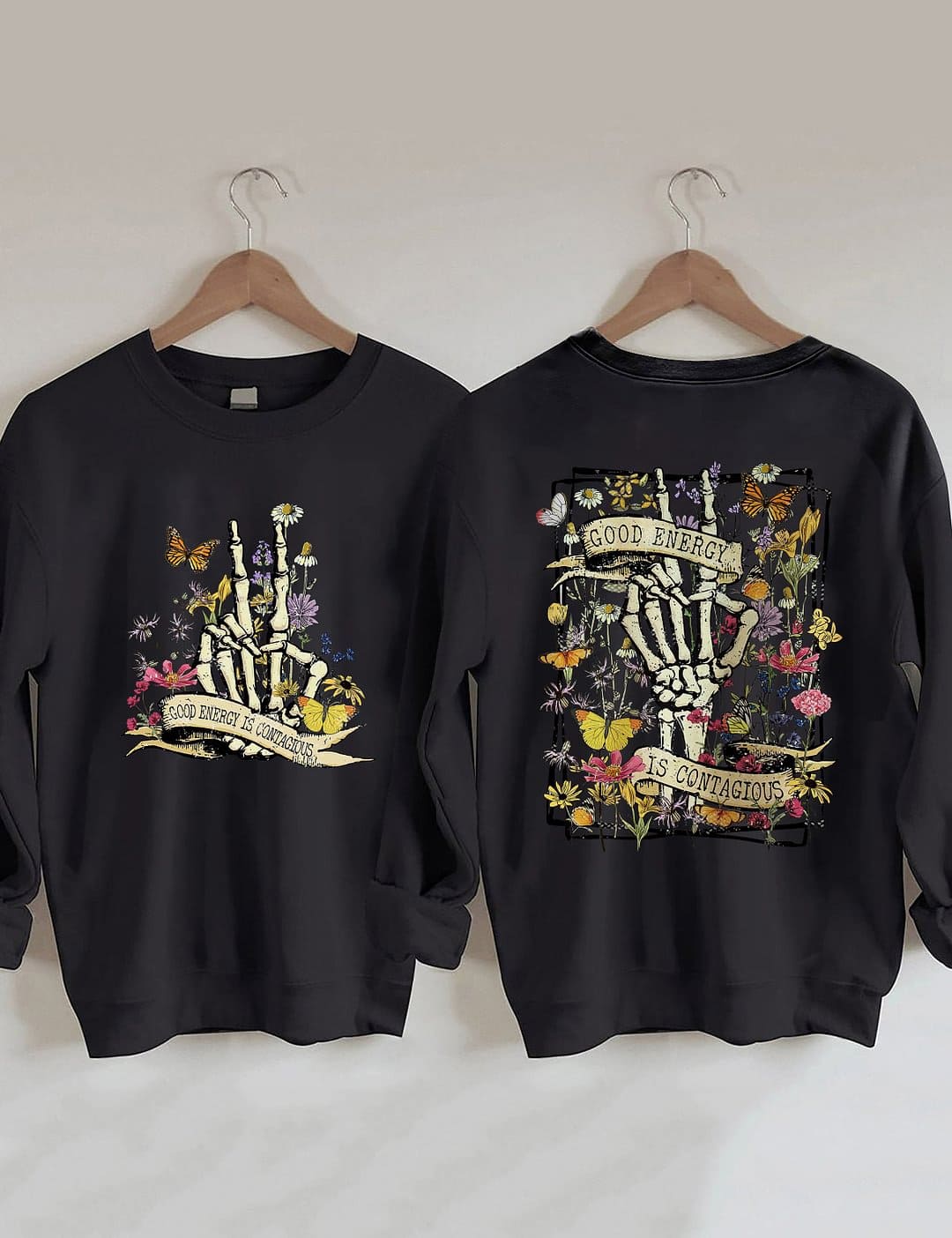 La bonne énergie est un sweat-shirt contagieux
