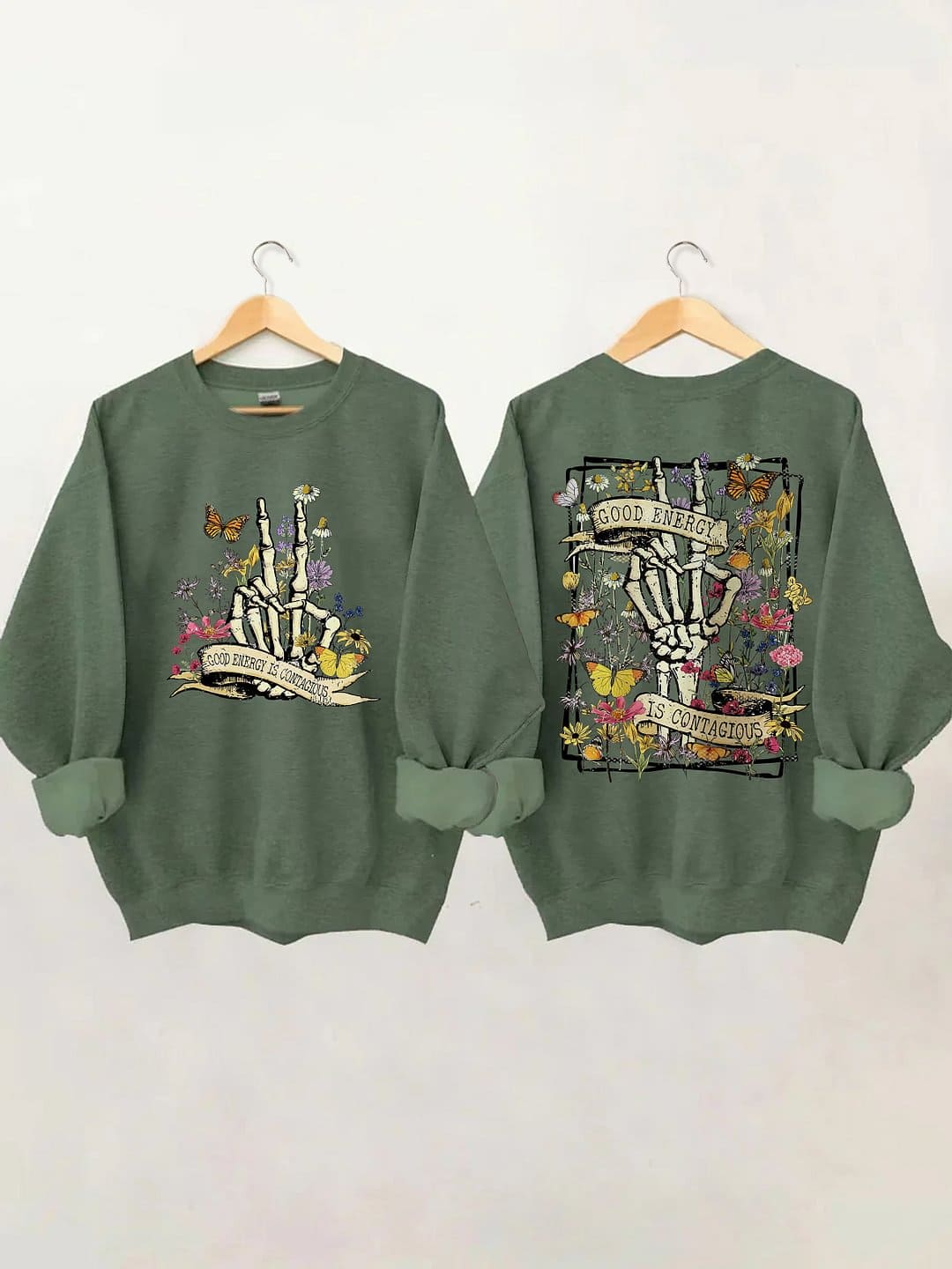 La bonne énergie est un sweat-shirt contagieux