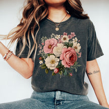 Boho Wildflowers Cottagecore Shirt Floral Shirt