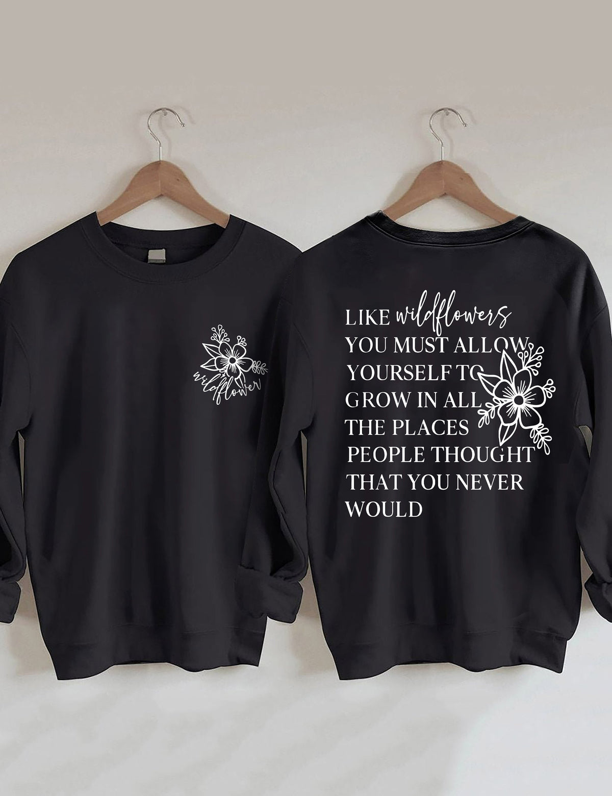 Sweat-shirt Comme les fleurs sauvages 